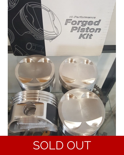 Wiseco Toyota 4AGE Turbo low compression forged piston set